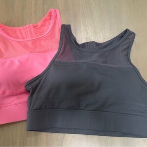 Zyia All Star Coral and Gray Sports Bras